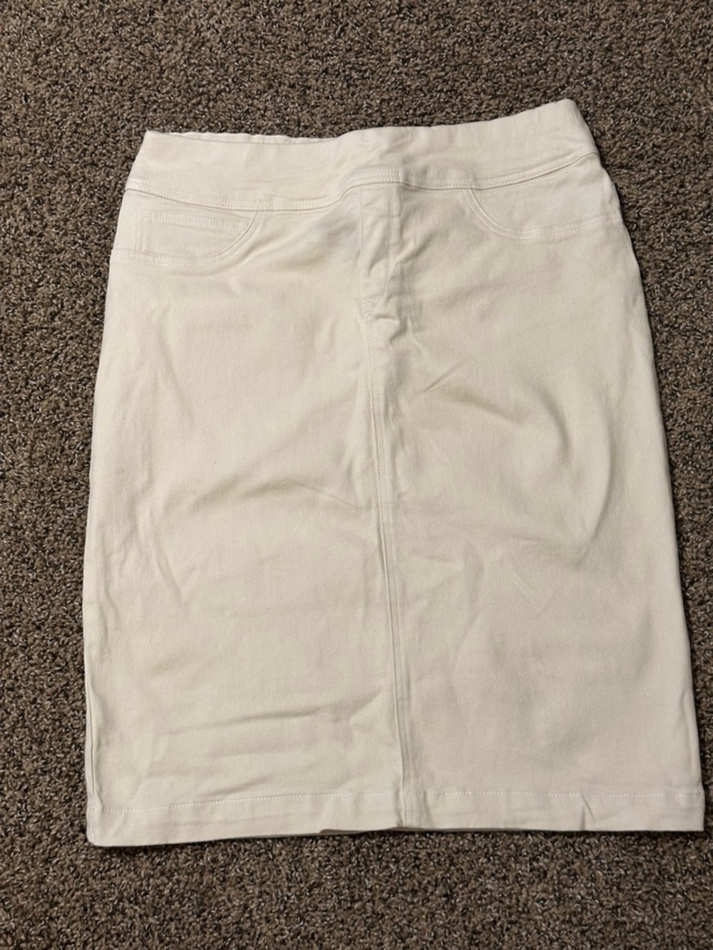 Main Street Exchange Cream
Denim Skirt